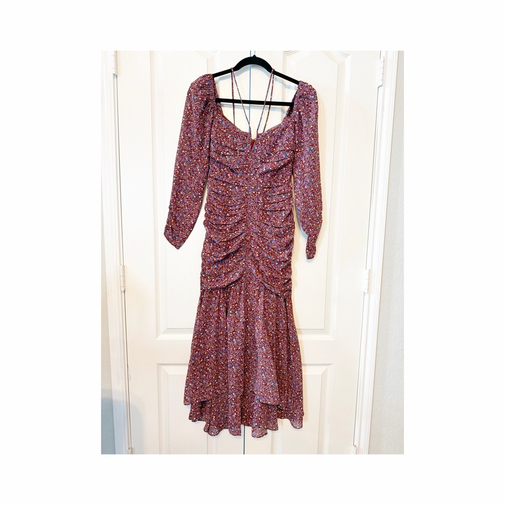 Astr Ditsy Print Long Sleeves Floral Dress Size XS NWT